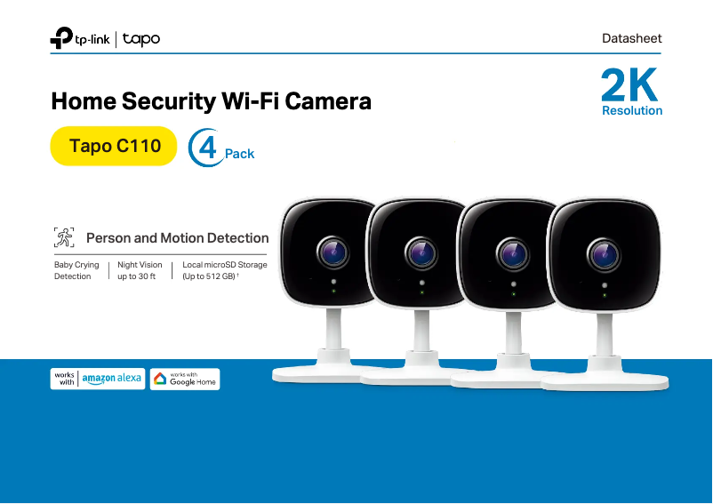 Page n°1 - Fiche technique TP-Link Tapo C110