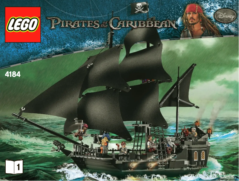 Page 1 de la notice Manuel utilisateur Lego Pirates Of The Caribbean 4184