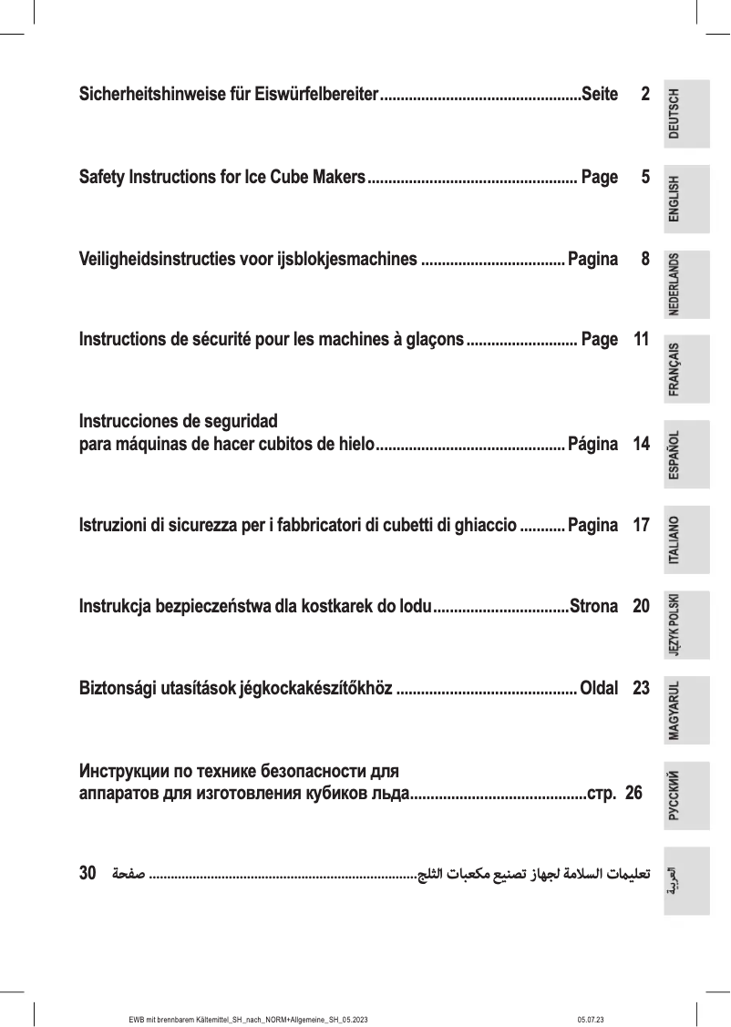 Page 1 de la notice Instructions / montage Bomann EWB 6068 CB