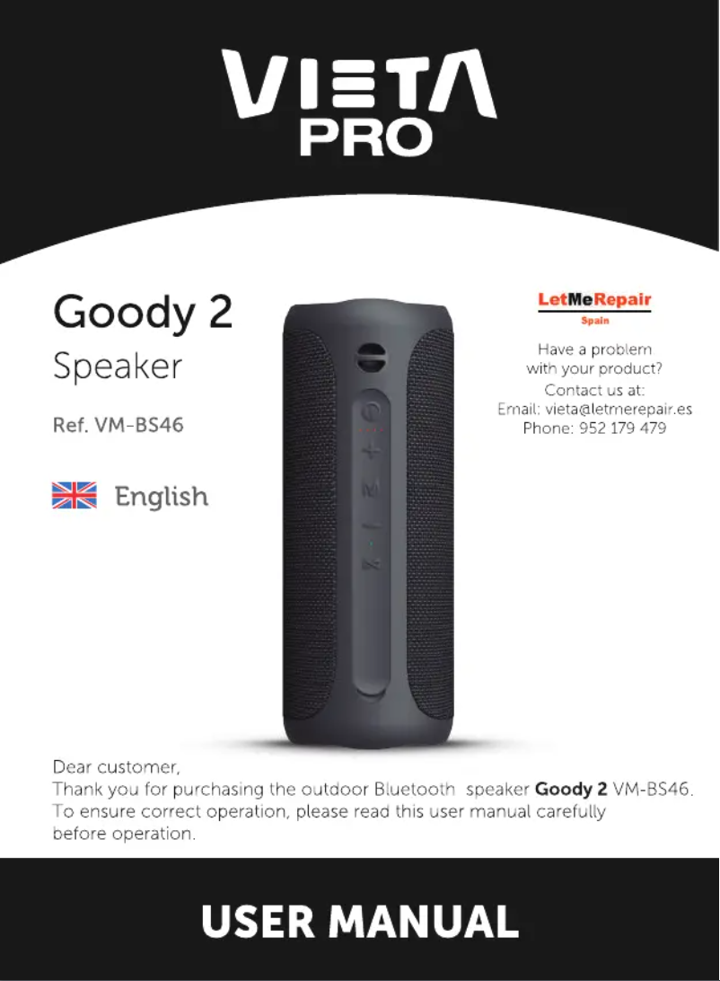 Image de la première page du manuel de l'appareil Goody 2