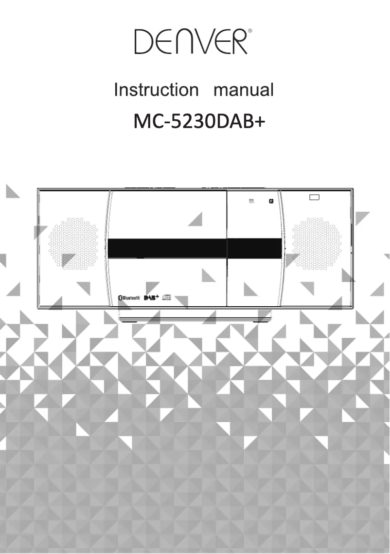 Página 1 del manual Manual de usuario Denver MC-5230DAB+