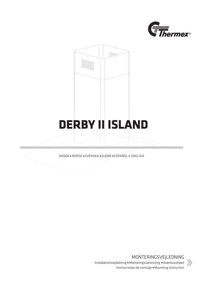 Page n°1 - Manuel utilisateur Thermex Derby II Island