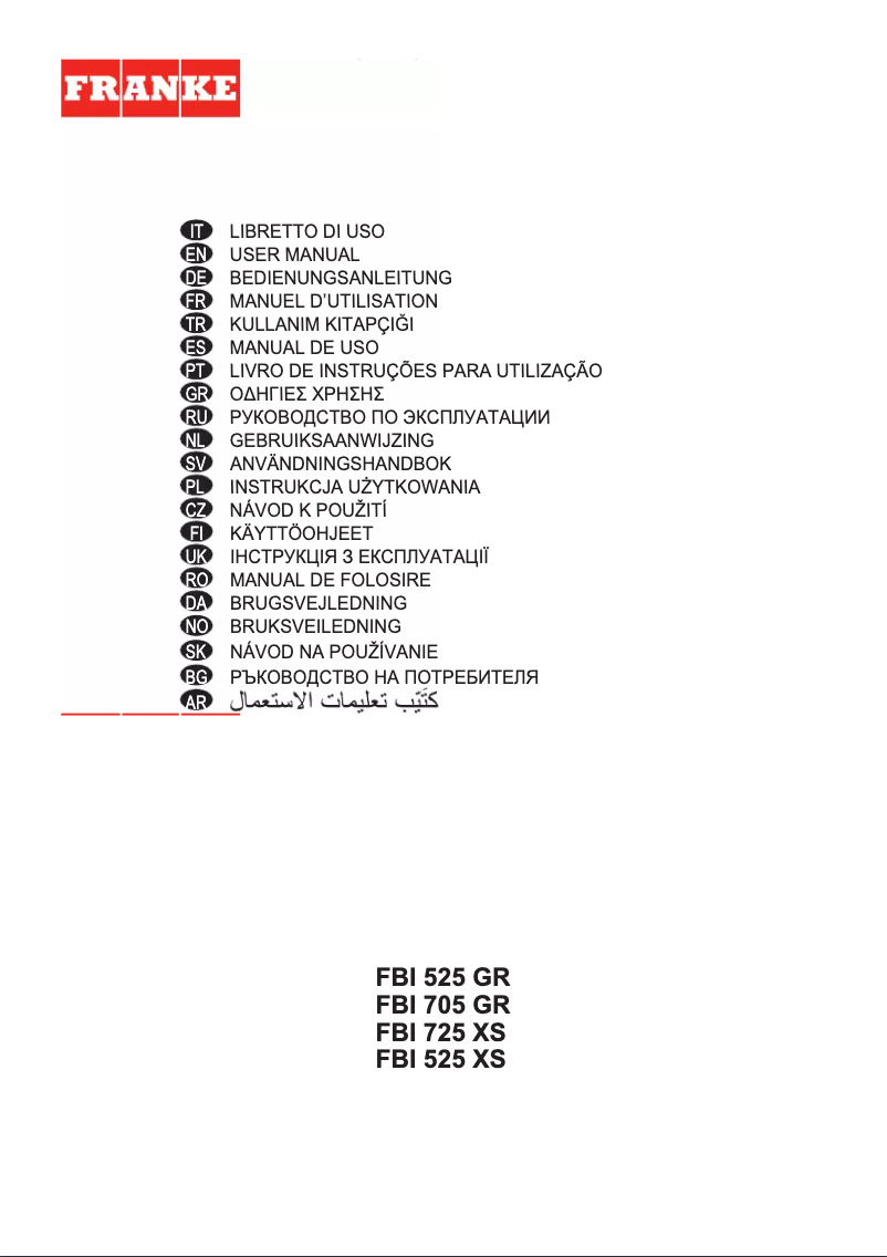 Image de la première page du manuel de l'appareil Grupo filtrante 52/70 FBI 705 XS