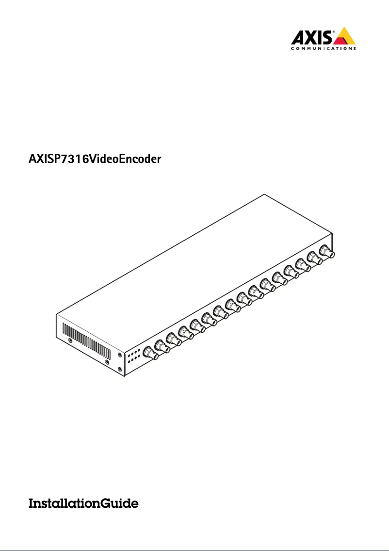 Image de la première page du manuel de l'appareil P7316