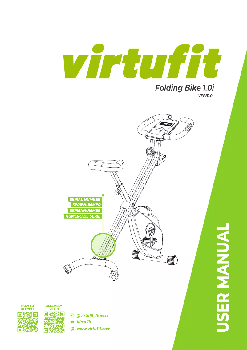 Page 1 de la notice Manuel utilisateur VirtuFit Folding Bike 1.0i