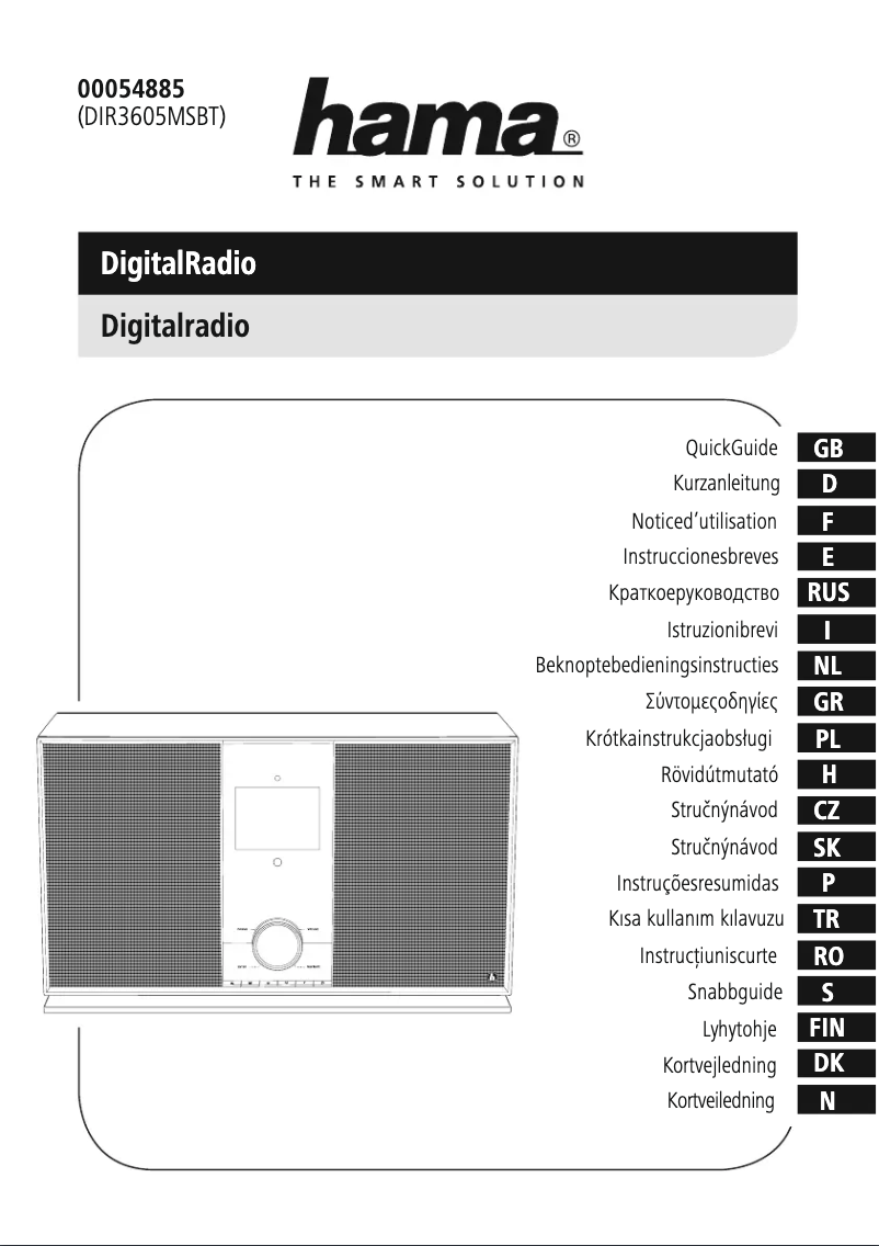 Image de la première page du manuel de l'appareil DIR3605MSBT
