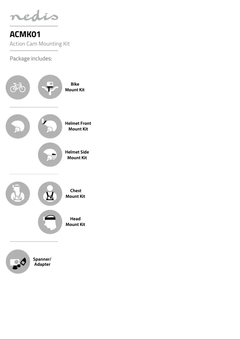 Page 1 de la notice Manuel utilisateur Nedis ACMK01