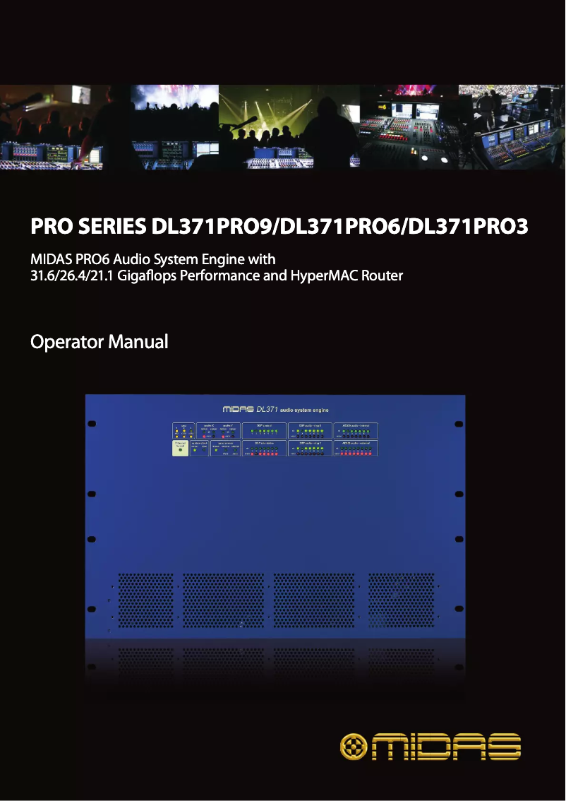 Page 1 de la notice Mode d'emploi Midas DL371PRO3