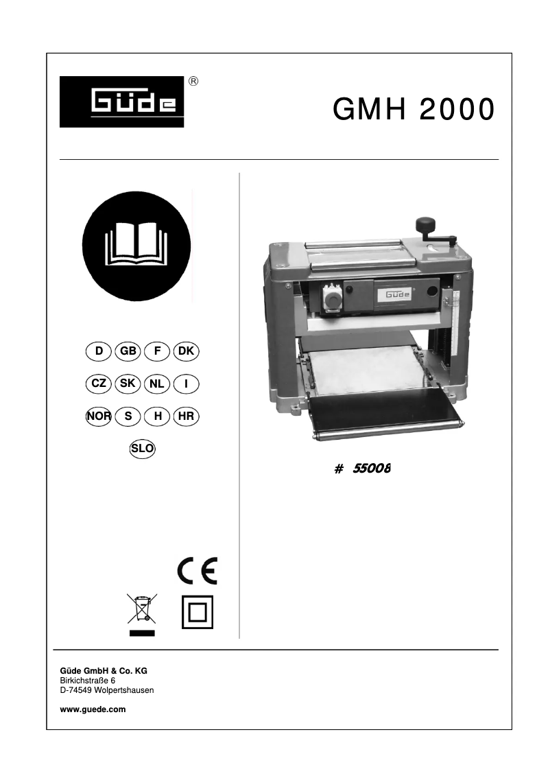 Image de la première page du manuel de l'appareil GMH 2000