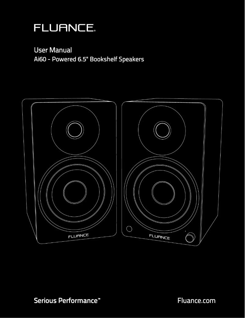 Page 1 de la notice Manuel utilisateur Fluance AI60B