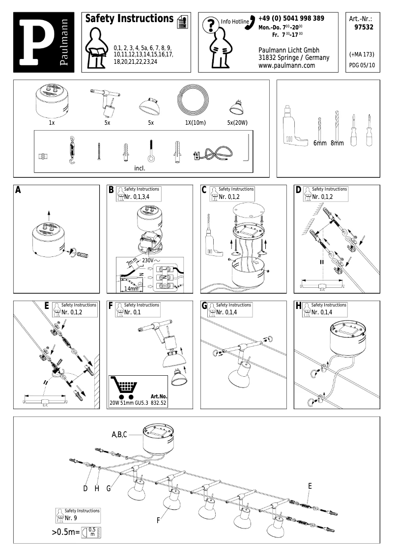 Image de la première page du manuel de l'appareil Sheela 975.32