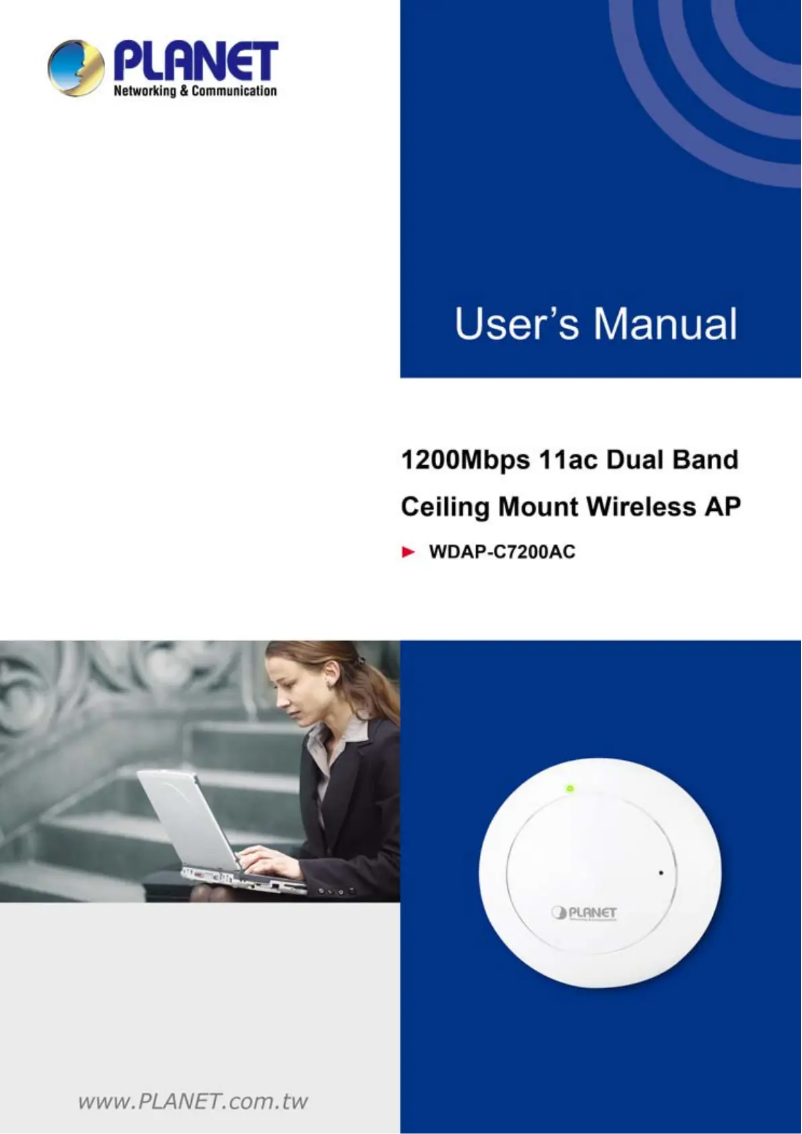 Page n°1 - Manuel utilisateur Planet WDAP-C7200AC