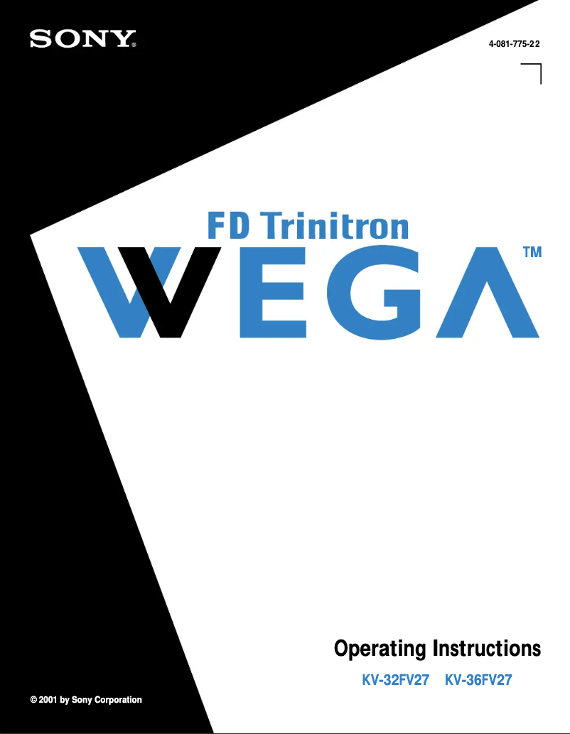 Image de la première page du manuel de l'appareil KV-32FV27