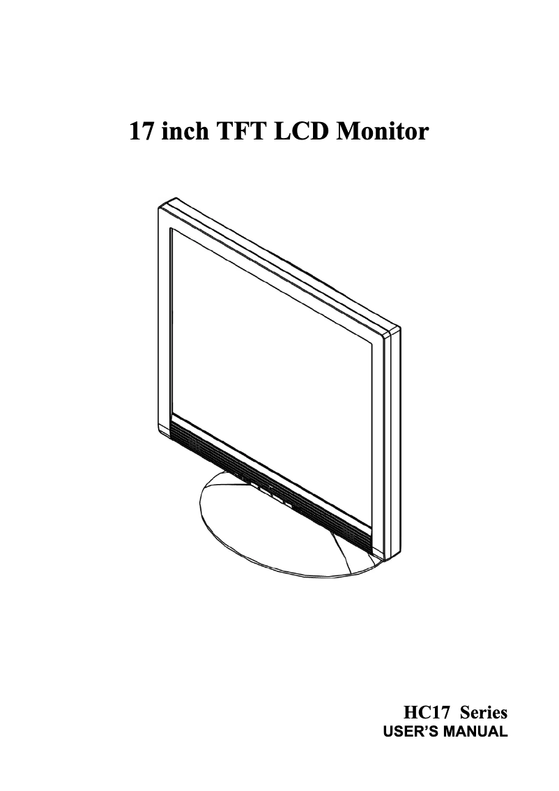 Image de la première page du manuel de l'appareil HC174D