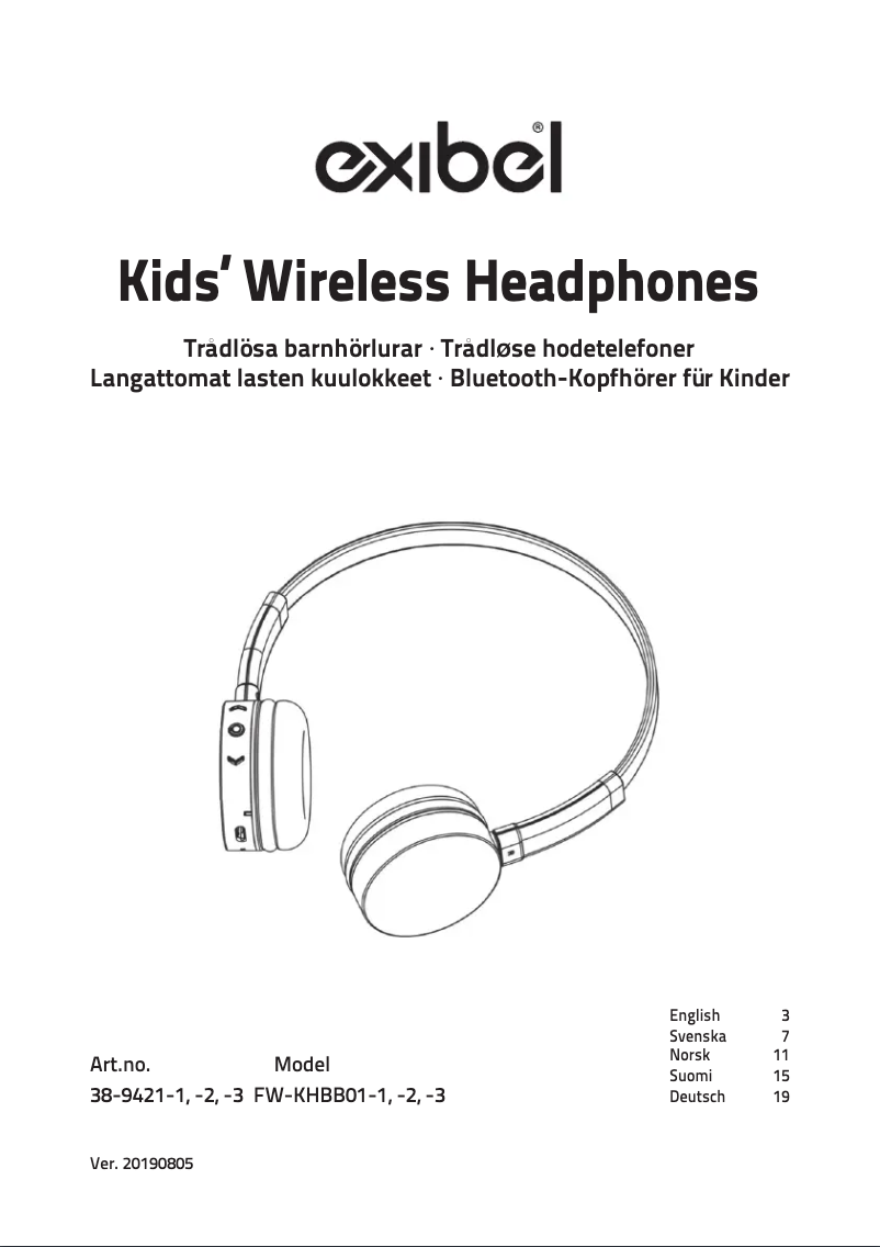 Page 1 de la notice Manuel utilisateur Exibel 38-9421-1