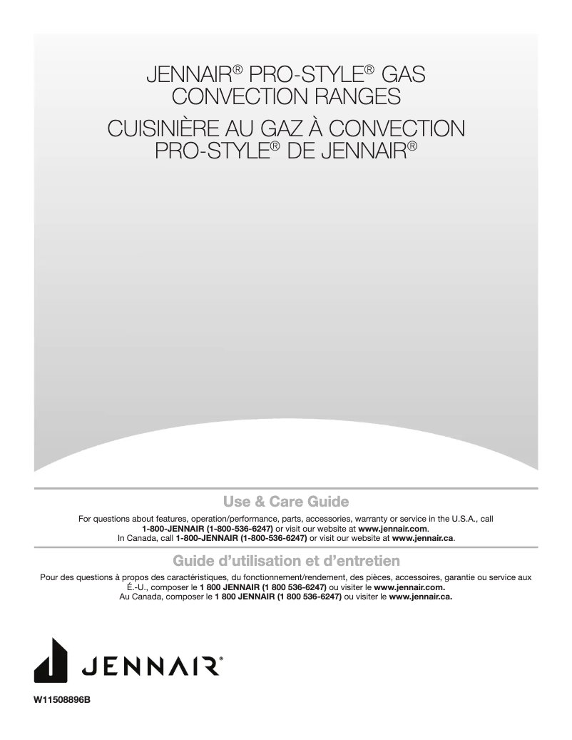 Page n°1 - Manuel utilisateur Jenn-Air JGRP548HM