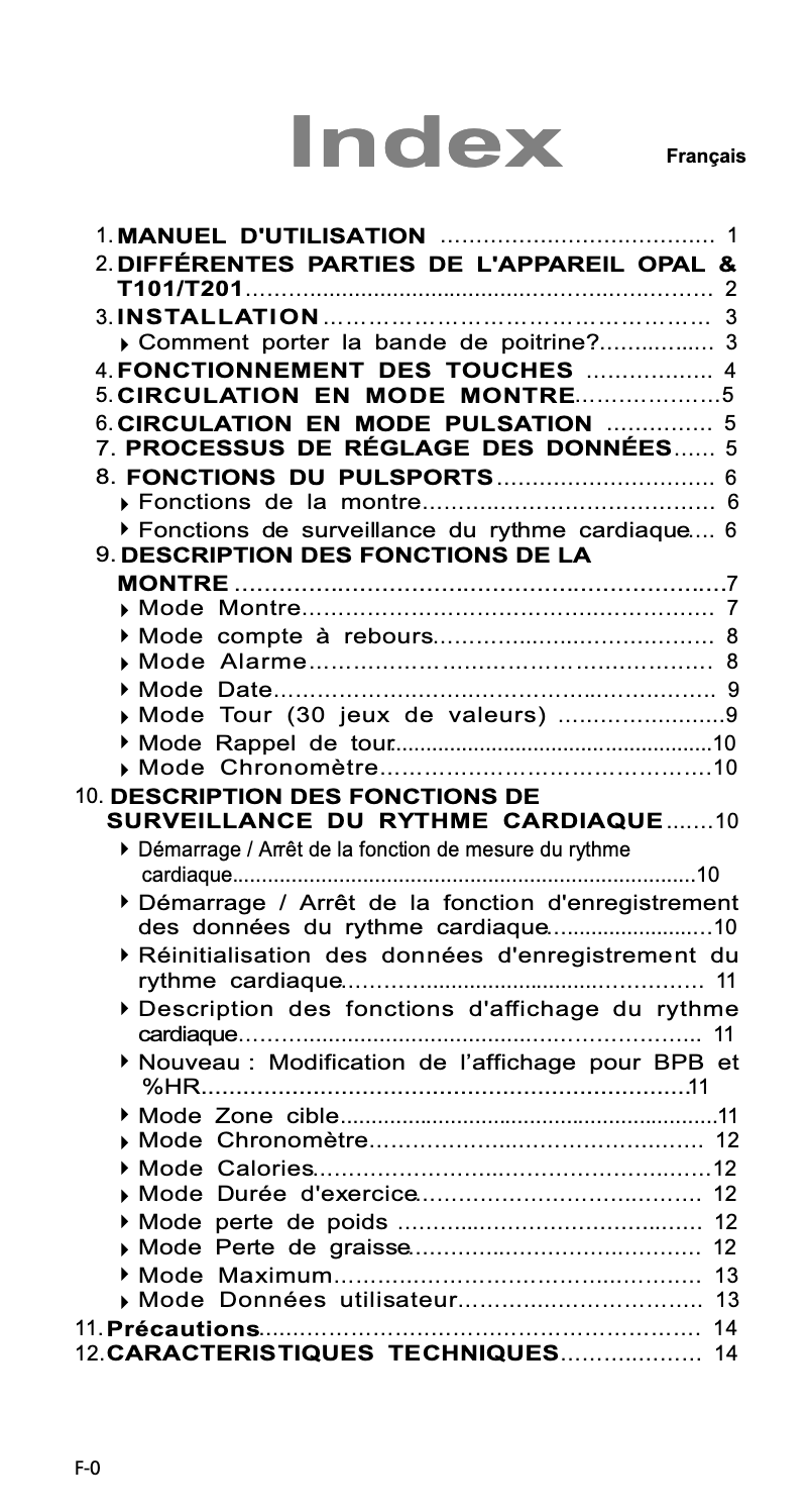 Page n°1 - Manuel utilisateur Echowell Elite T-201