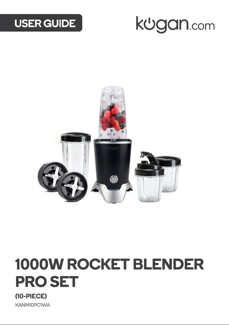 Page 1 de la notice Manuel utilisateur Kogan KANM10PC1WA