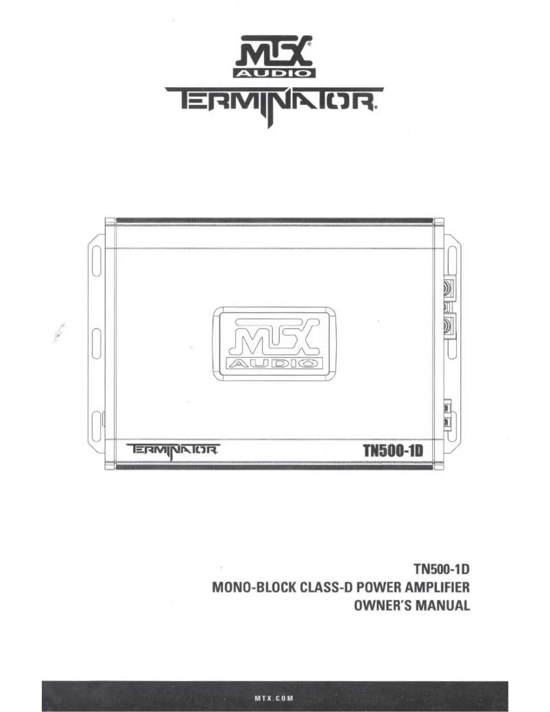 Page 1 de la notice Manuel utilisateur MTX Audio Terminator TN500-1D