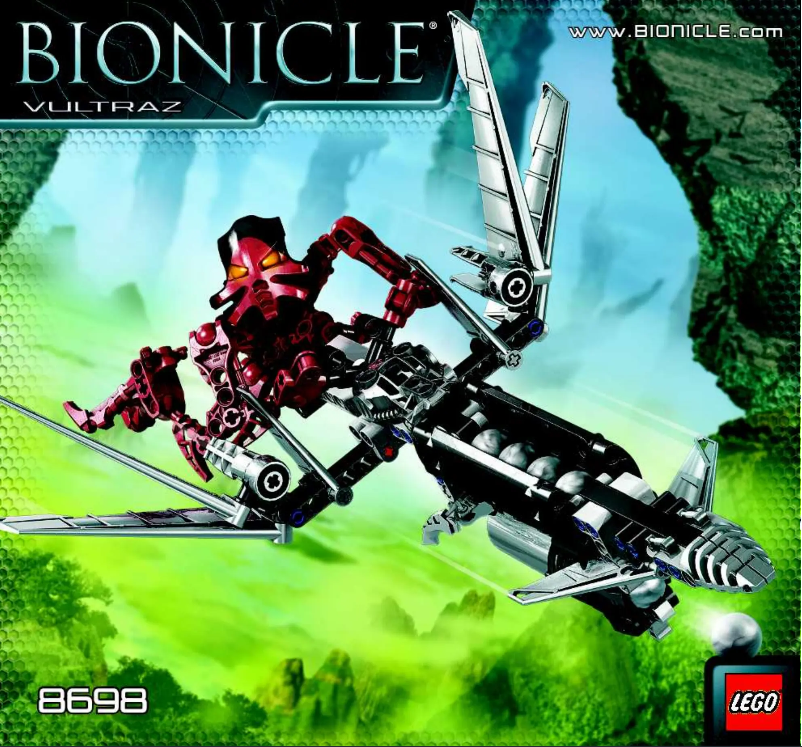 Page 1 de la notice Manuel utilisateur Lego Bionicle 8698