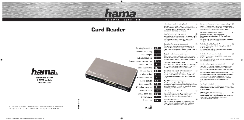 Image de la première page du manuel de l'appareil 00054543