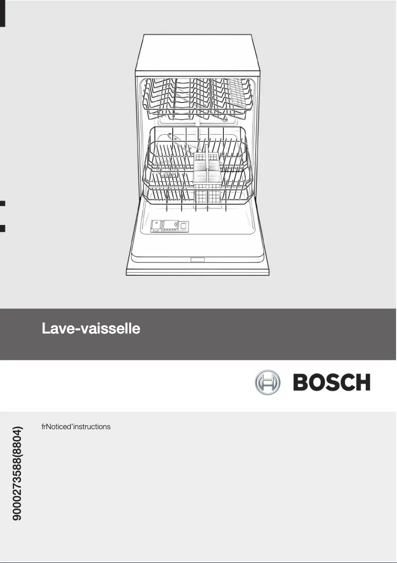 Page n°1 - Manuel utilisateur Bosch SGI33E25EU