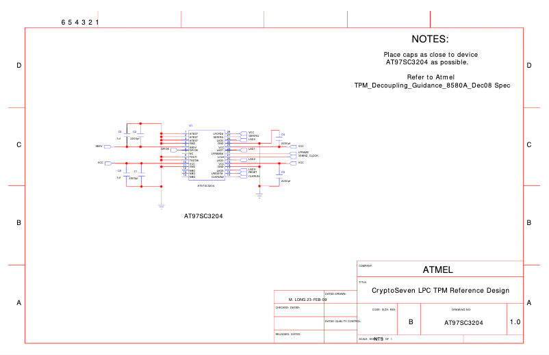 Page 1 de la notice Manuel utilisateur Microchip AT97SC3204