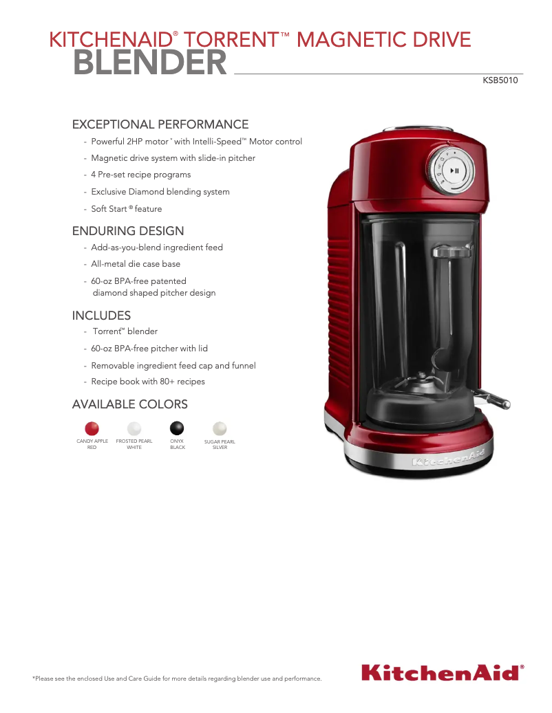 Image de la première page du manuel de l'appareil KSB5010