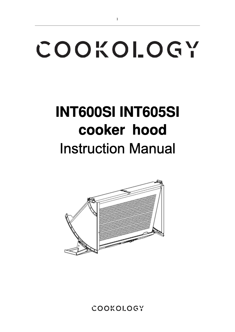 Page 1 de la notice Manuel utilisateur Cookology INT600SI