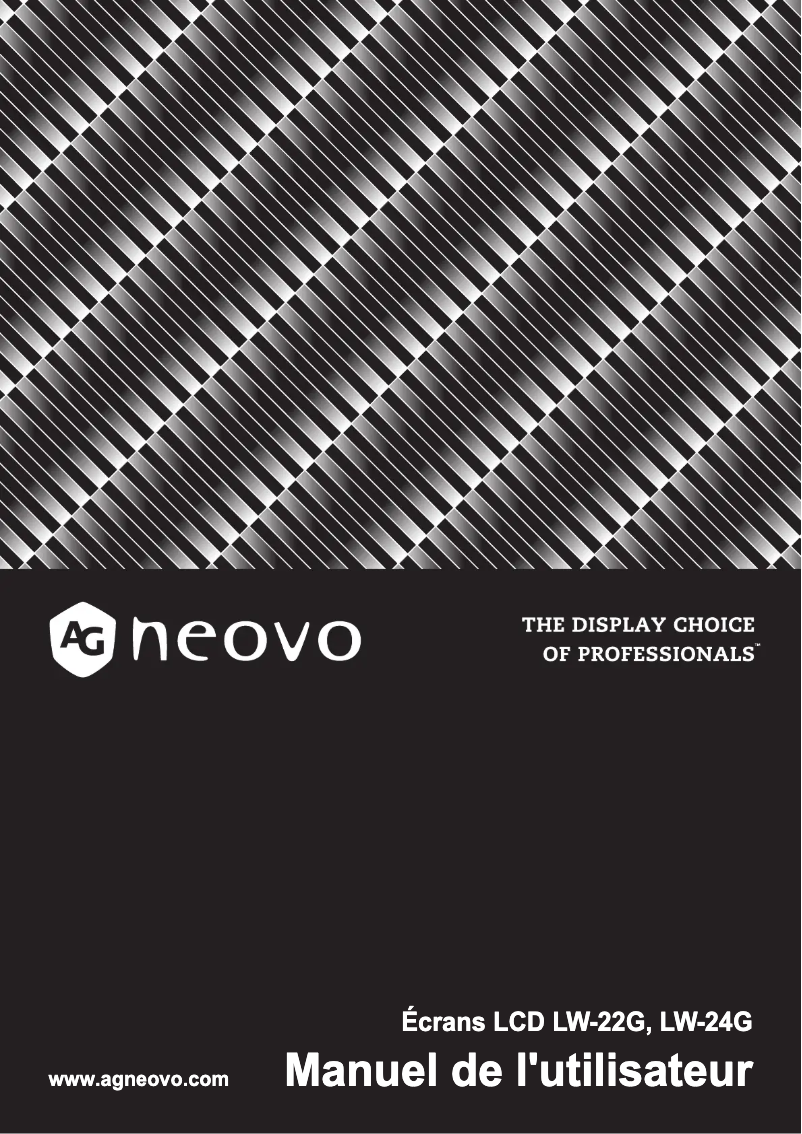 Page 1 de la notice Manuel utilisateur AG Neovo LW-24G