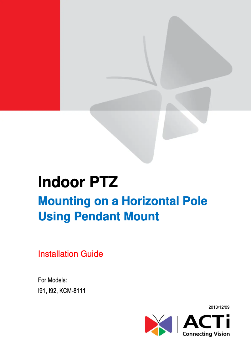 Page 1 de la notice Manuel utilisateur ACTi SMAX-0101