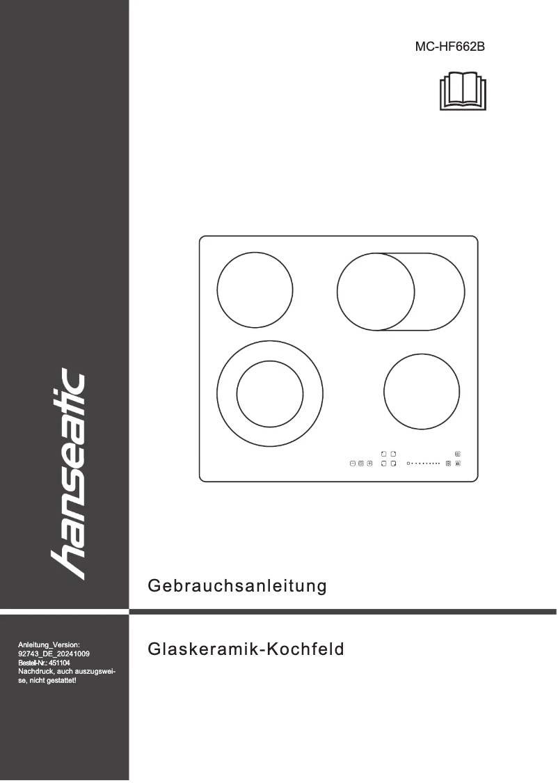 Imagen de la primera página del manual del dispositivo MC-HF662B