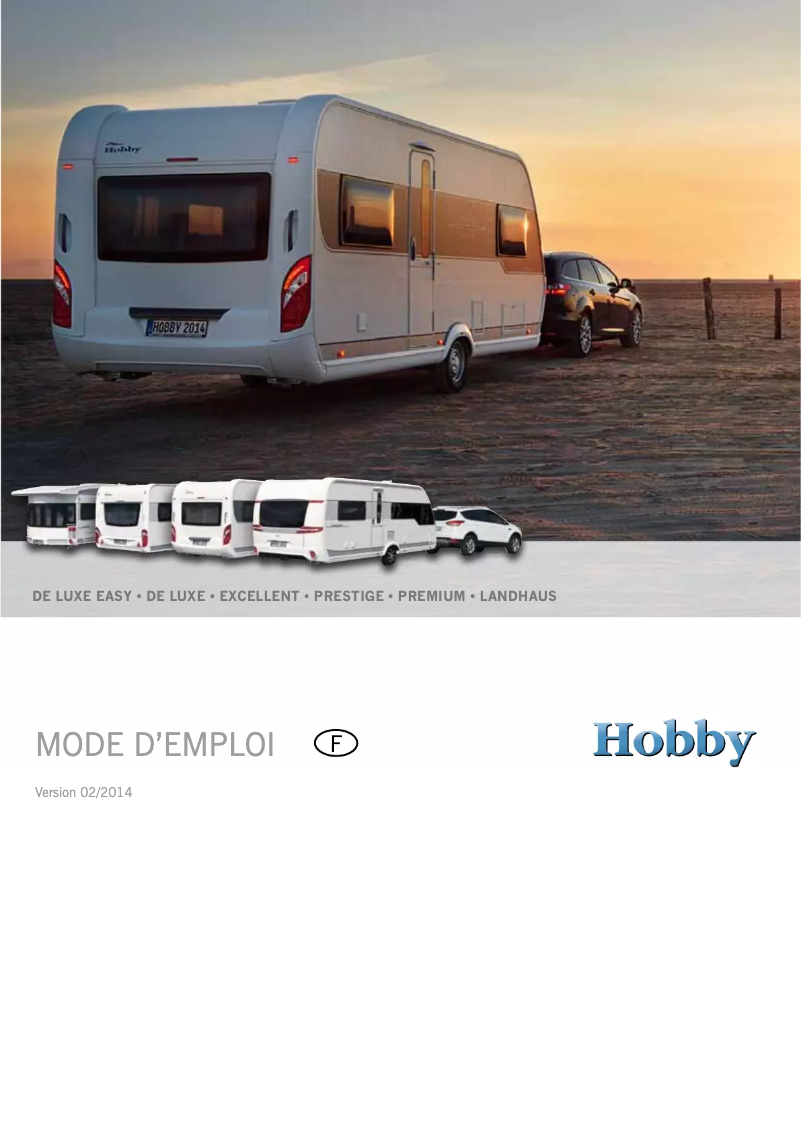 Page 1 de la notice Manuel utilisateur Hobby De Luxe Easy (2014)