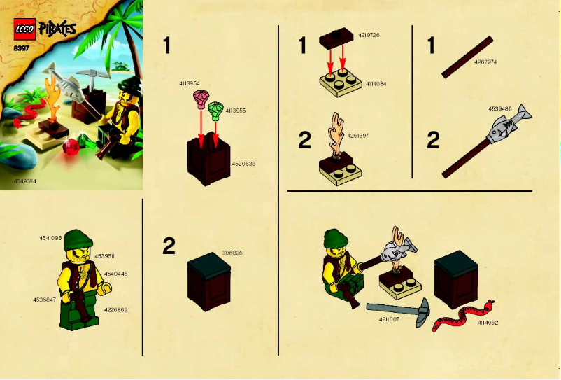 Page n°1 - Manuel utilisateur Lego Pirate Survival