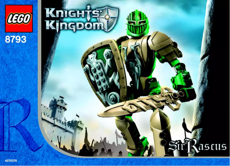 Image de la première page du manuel de l'appareil Knights Kingdom 8793