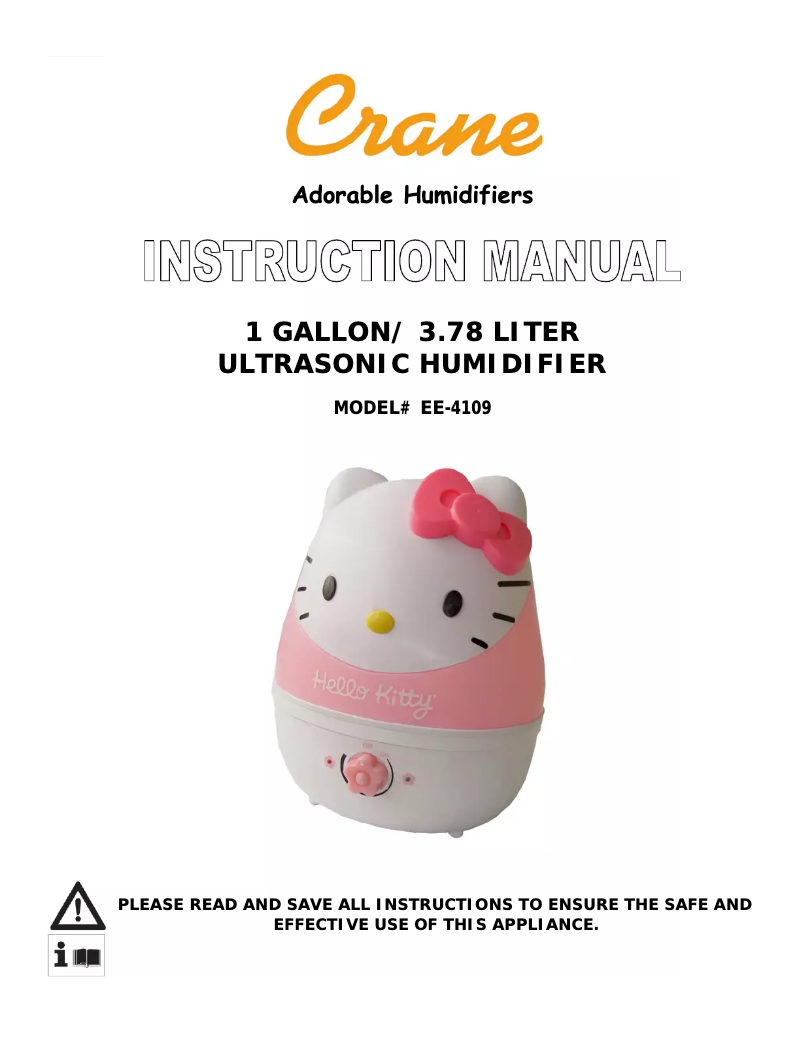 Page 1 de la notice Manuel utilisateur Crane EE-4109