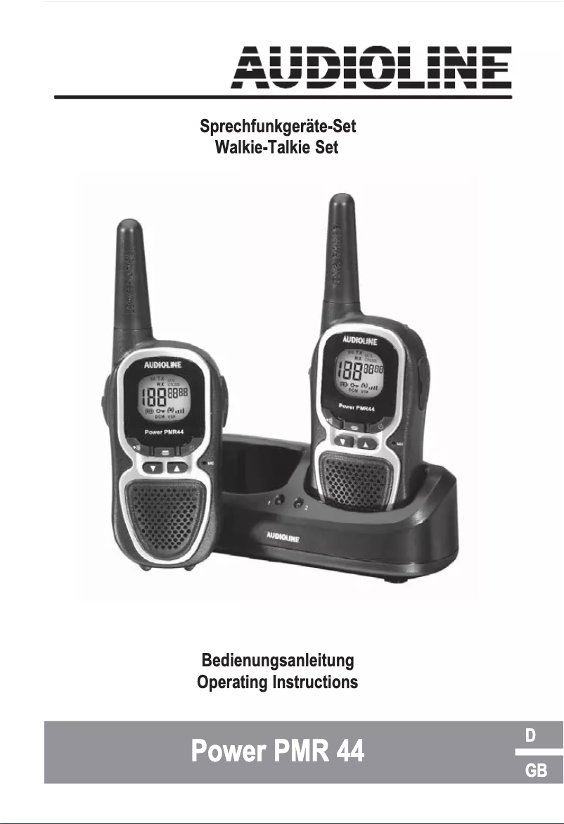 Image de la première page du manuel de l'appareil Power PMR 44