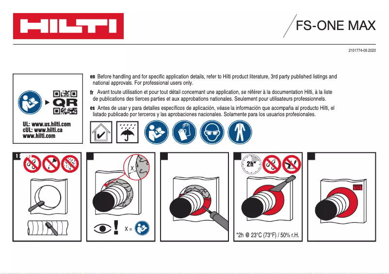 Página 1 del manual Instrucciones / montaje Hilti FS-ONE MAX