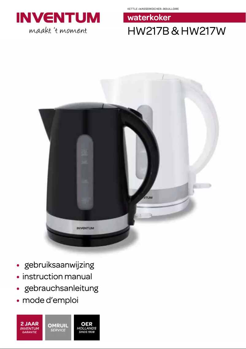 Page n°1 - Manuel utilisateur Inventum HW217W