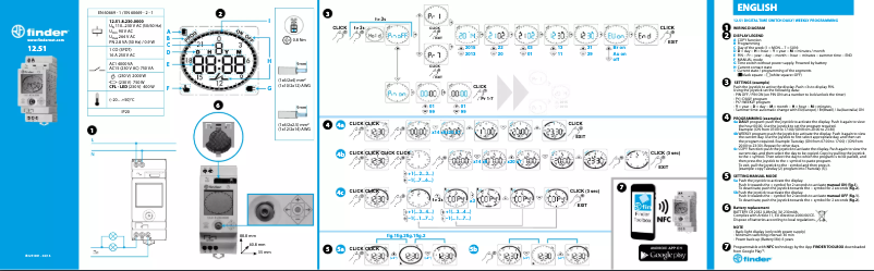 Page 1 de la notice Manuel utilisateur Finder 12.51NFC