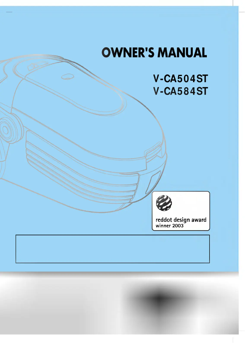 Page 1 de la notice Manuel utilisateur LG V-CA504ST