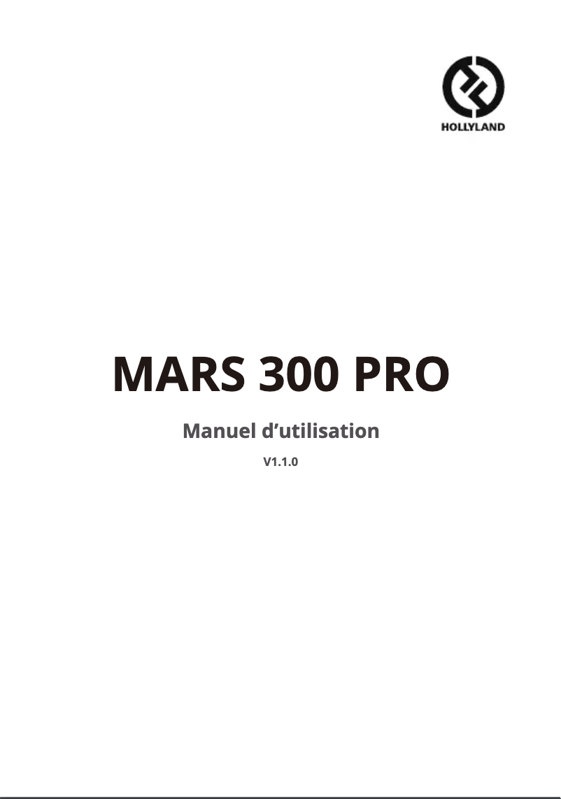 Page n°1 - Manuel utilisateur Hollyland Mars 300 Pro