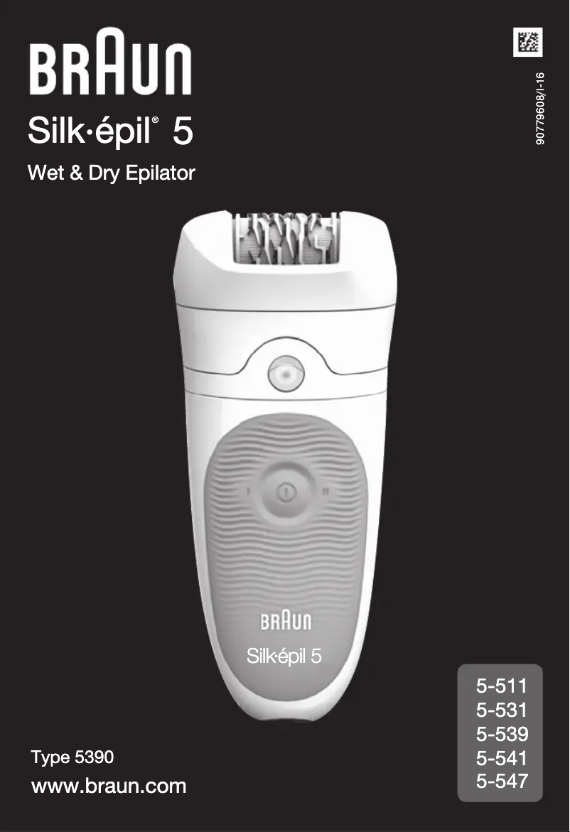 Page n°1 - Manuel utilisateur Braun Silk-épil 5 Wet & Dry