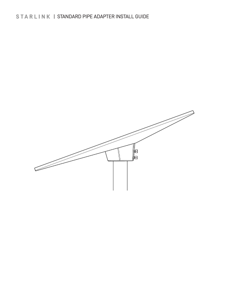 Image de la première page du manuel de l'appareil Standard Pipe Adapter