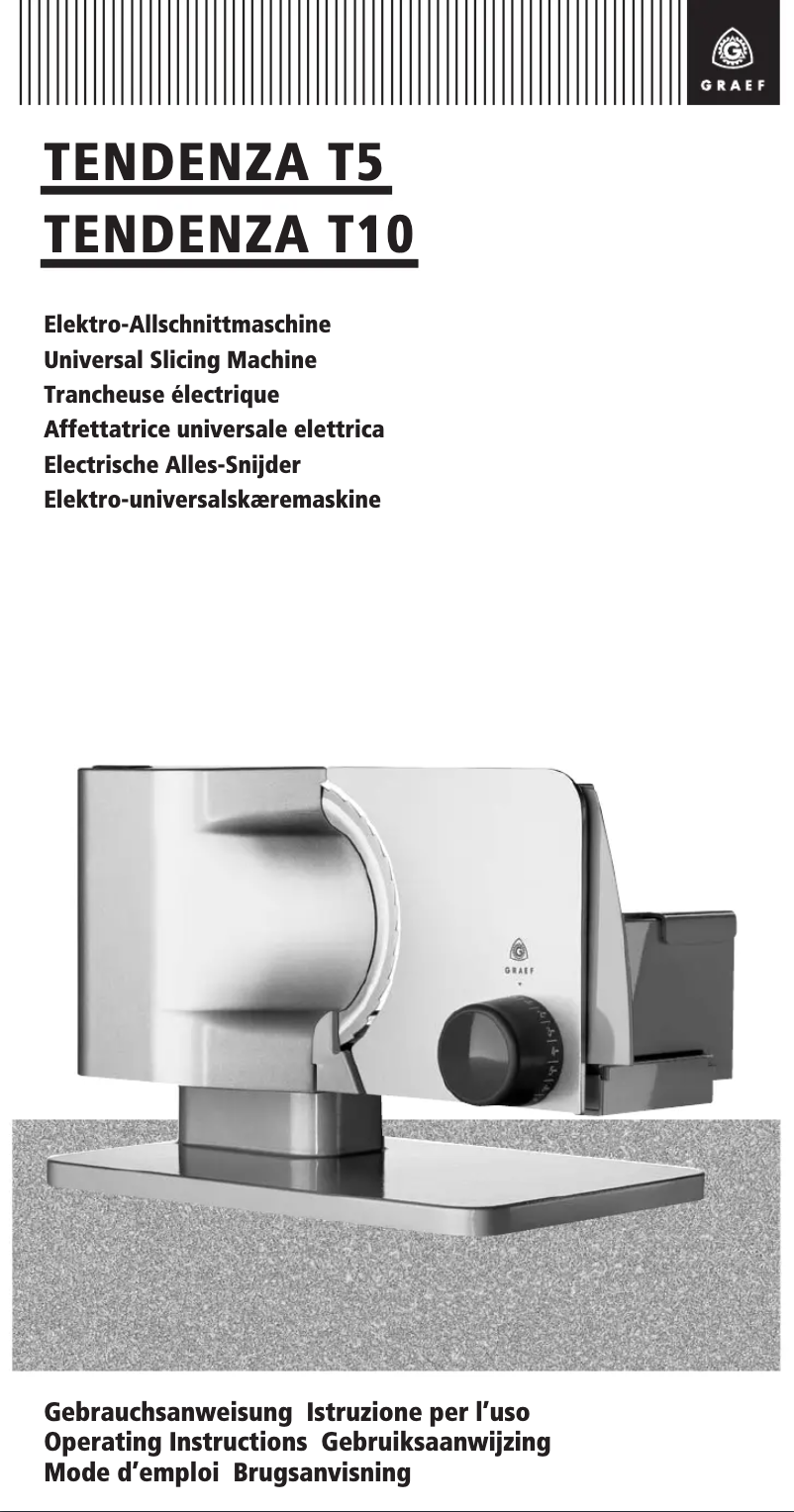 Image de la première page du manuel de l'appareil Tendenza T 10