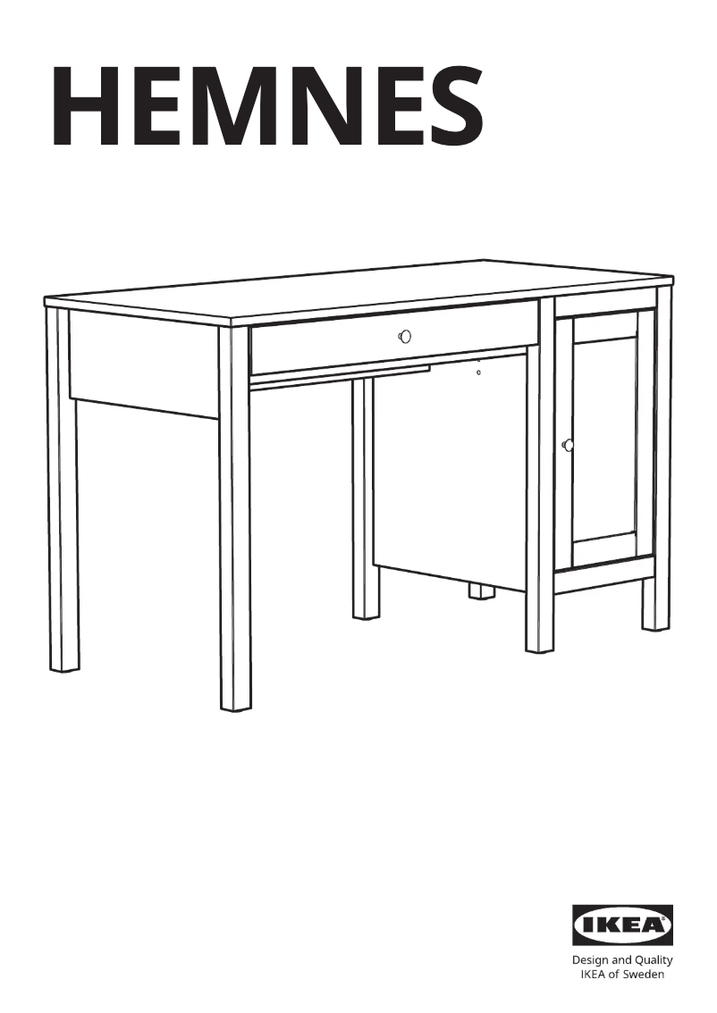 Image de la première page du manuel de l'appareil HEMNES 203.402.92