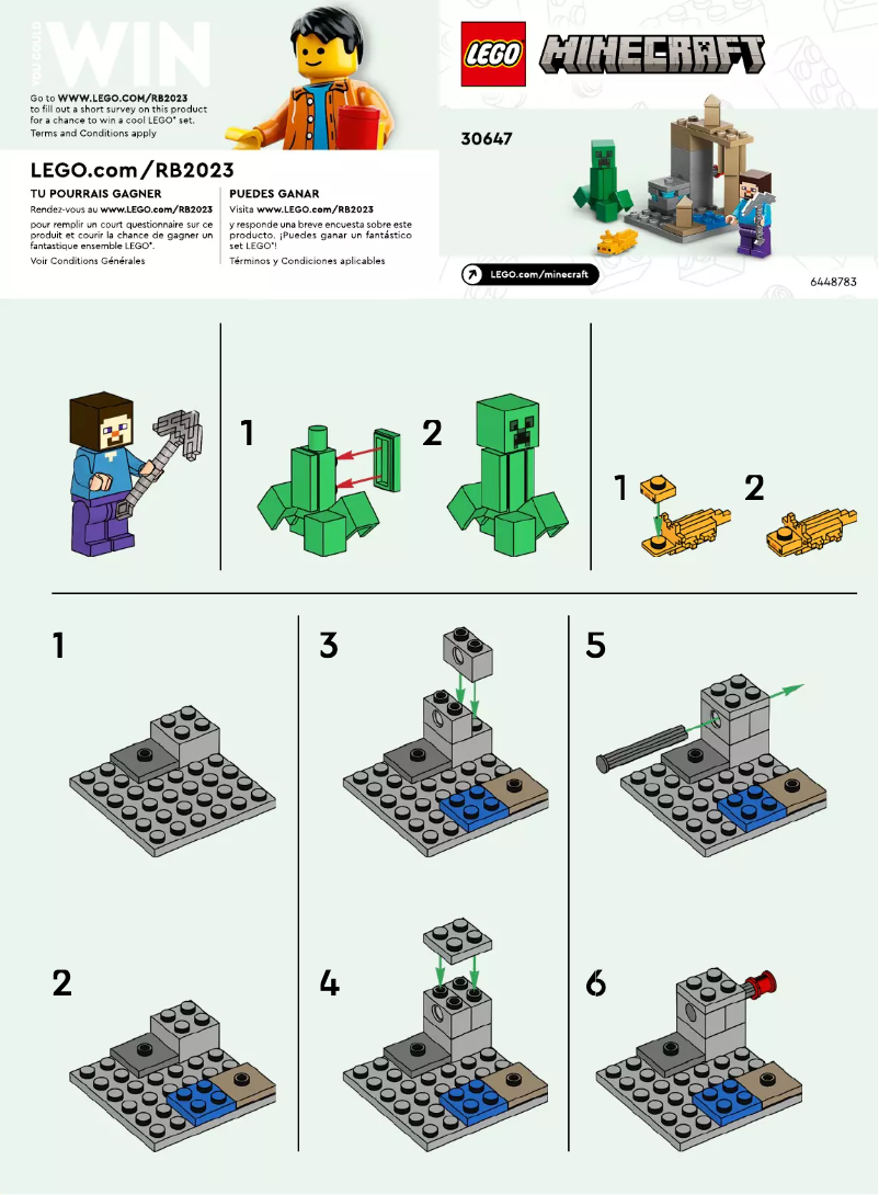 Página 1 del manual Manual de usuario Lego Minecraft 30647