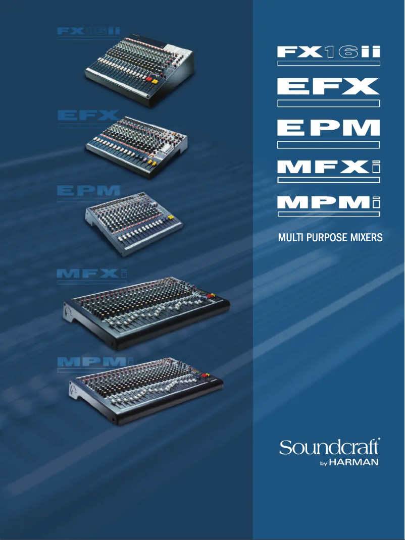 Page n°1 - Manuel utilisateur Soundcraft MPMi