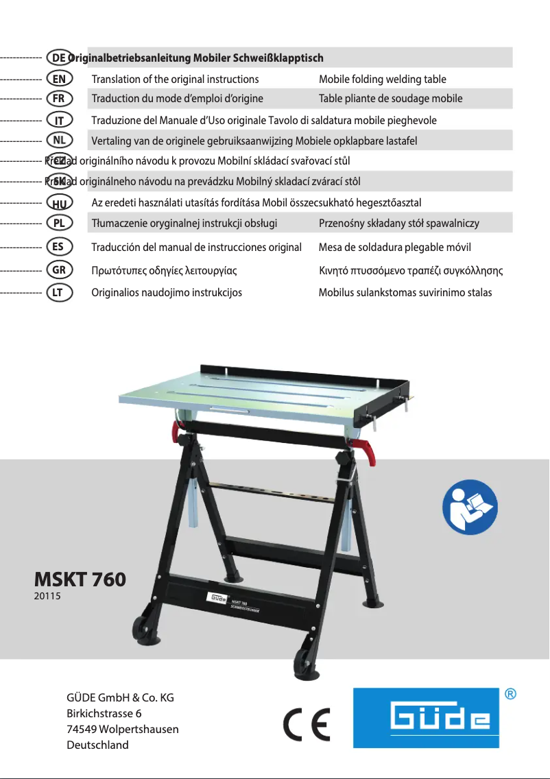 Image de la première page du manuel de l'appareil MSKT 760