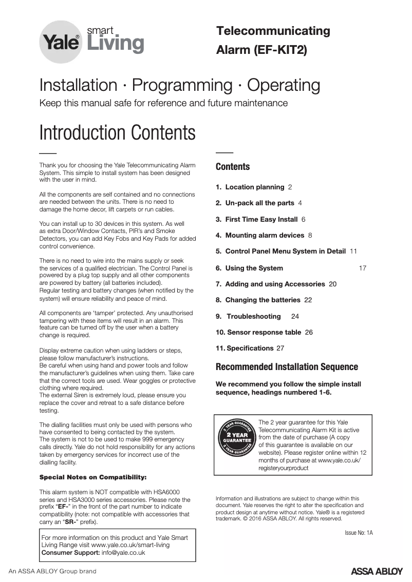 Image de la première page du manuel de l'appareil EF-KIT2